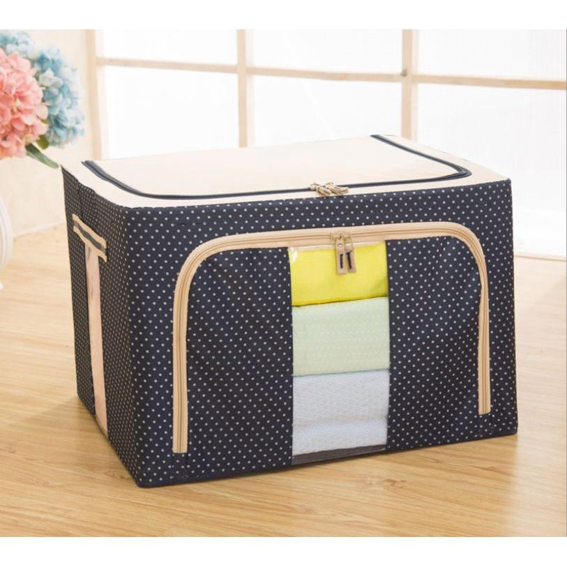 Túi Đựng Chăn Màn Khung Sắt Cao Cấp – Hộp đựng Quần Áo Gấp Gọn Nhiều Màu - Gia dụng Quyết Thu