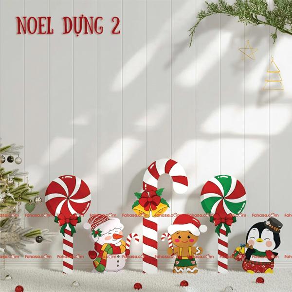 Set Gỗ Dựng Tường - Trang Trí Giáng Sinh - 70 x 15 x 10 cm - Bách Mộc 2