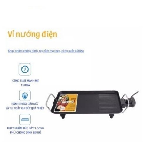 Bếp nướng điện không khói công suất 1500W hàng chất lượng 3701