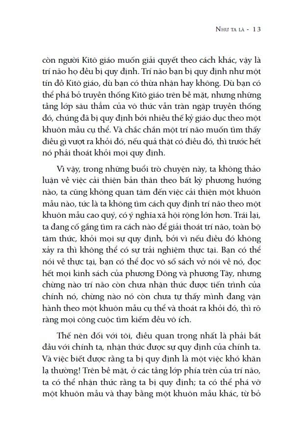 As One Is - Như Ta Là
