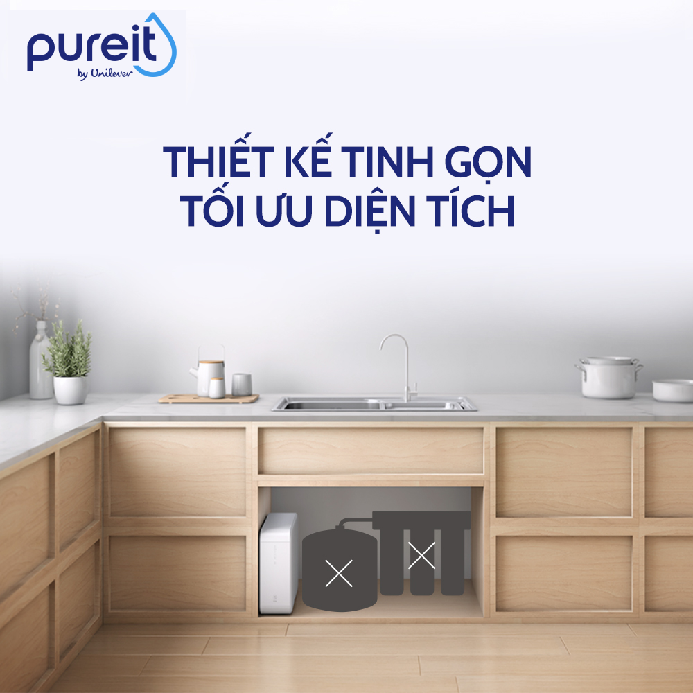 Máy lọc nước Pureit Delica Âm tủ bếp RO  11,000L UR5440 ,Hàng chính hãng