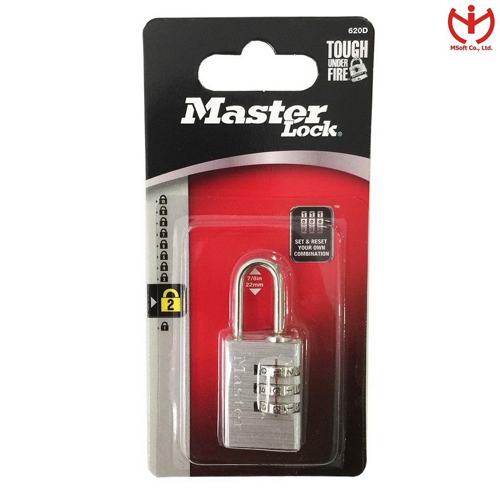 Ổ khóa vali Master Lock 620 EURD rộng 20mm - MSOFT