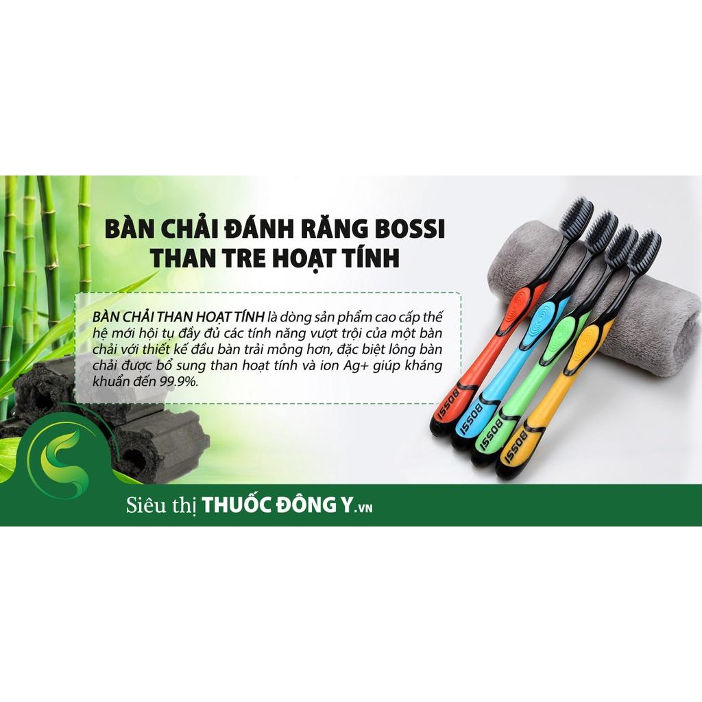 Bộ 2 bàn chải đánh răng than hoạt tính Bossi xuất Hàn