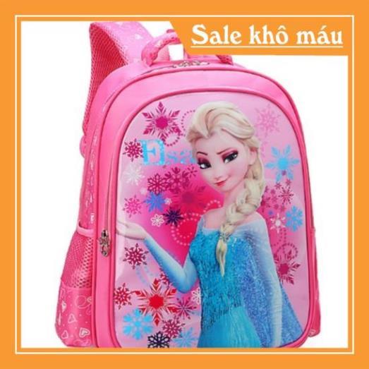 Balo đi học cho bé ELSA chất liệu chống thấm, balo siêu nhẹ cho học sinh 5-8 tuổi