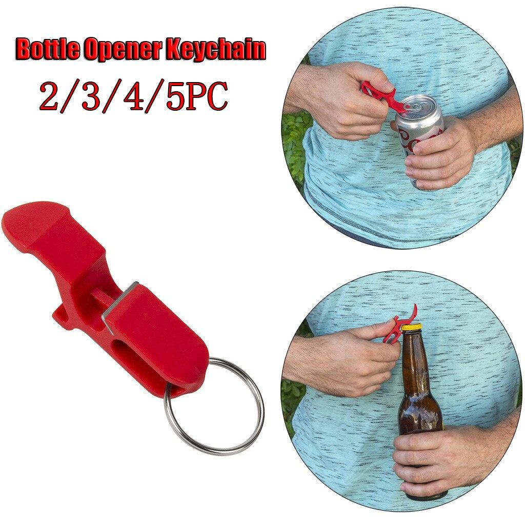 1/2/3/4/5pcs Multifunctional bottle can opener Bottle Opener Key Ring Chain Keyring Keychain Metal Beer Bar Tool Claw New