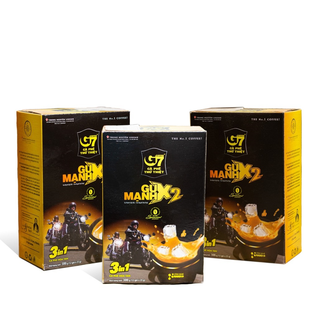 Cà phê G7 - Gu mạnh X2 Trung nguyên- 5 hộp