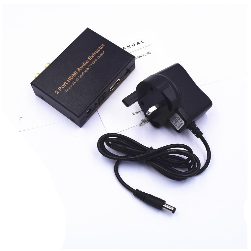 Audio Extractor Splitter to SPDIF RCA L/R Analog Output Converter UK