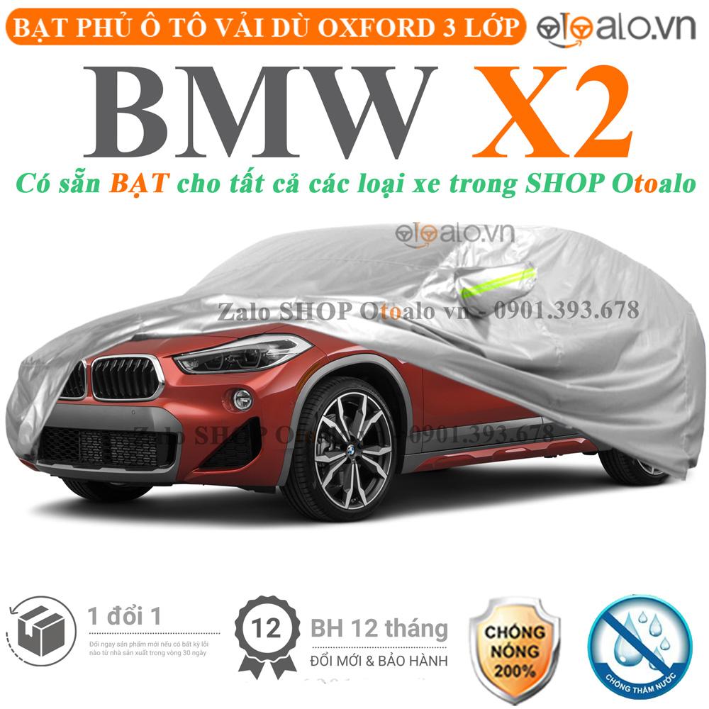 Bạt che phủ xe ô tô BMW X2 vải dù 3 lớp CAO CẤP BPXOT - OTOALO