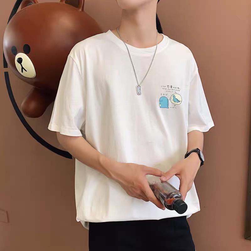 Áo phông, áo thun nam nữ form rộng tay lỡ Unisex KHỦNG LONG SI TÌNH Từ 50-70kg