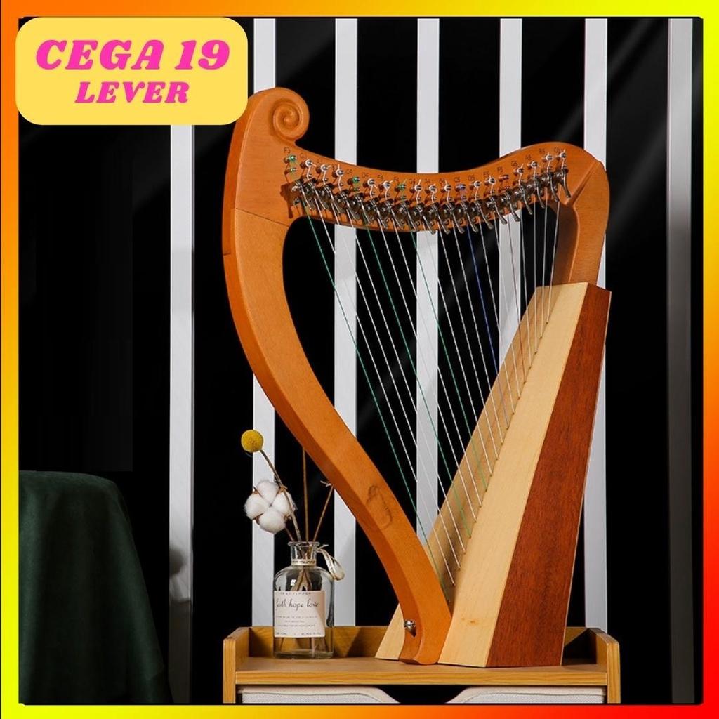 (TẶNG FULL BỘ DÂY DỰ PHÒNG VÀ TÚI ĐÀN HARP) ĐÀN HARP (HẠC CẦM, ĐÀN HẠC) HÃNG CEGA LOẠI 15 DÂY VÀ 19 DÂY CHẤT LƯỢNG CAO