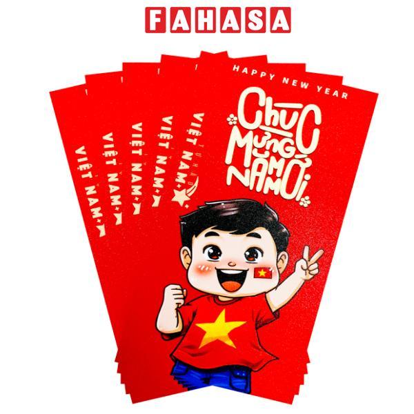 Bộ 5 Bao Lì Xì Tết Bính Ngọ 2026 - Futurebook L380 - Tự Hào Việt Nam - Chúc Mừng Năm Mới