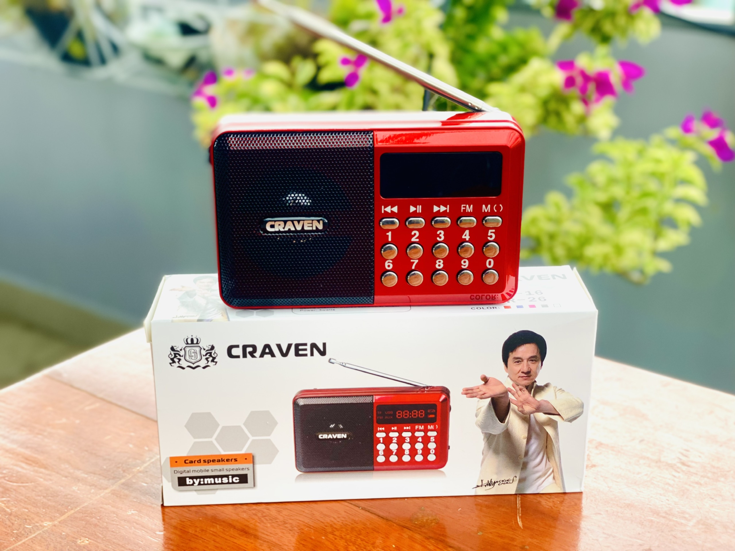 Đài Radion FM Craven CR26 Nghe Nhạc MP3, Nghe Đài, Tích Hợp Đèn Led ,HÀNG CHÍNH HÃNG