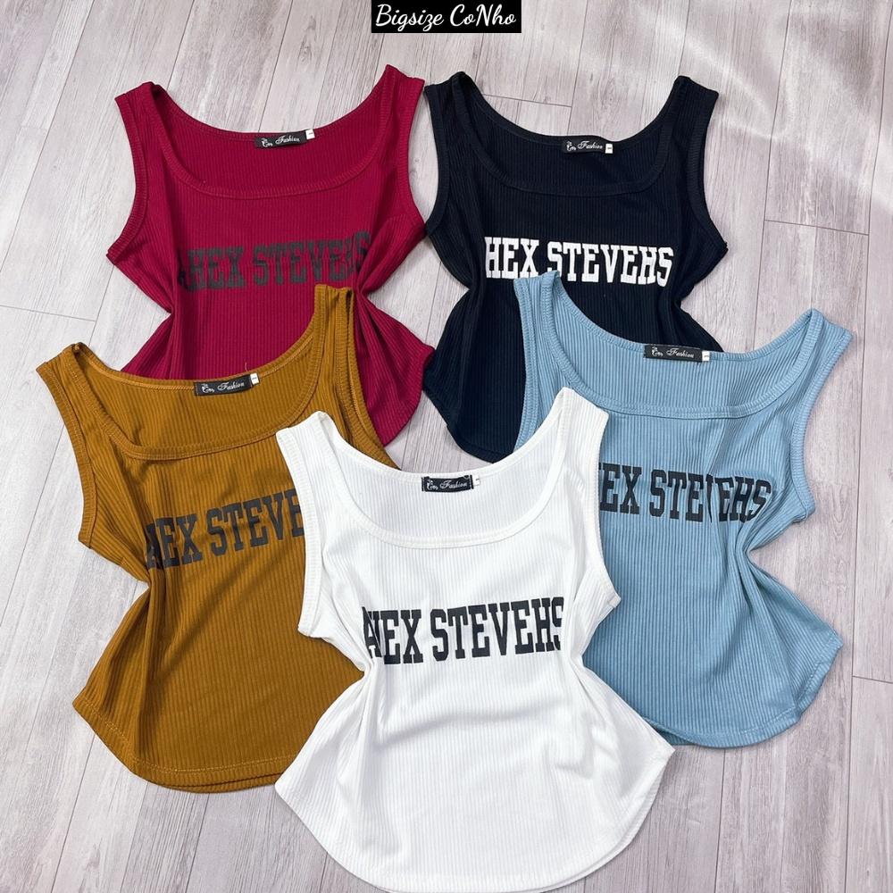 Áo thun ba lỗ tank top bigsize nữ cổ vuông không tay thời trang ôm sát nách body thun tăm gân tôn dáng G105