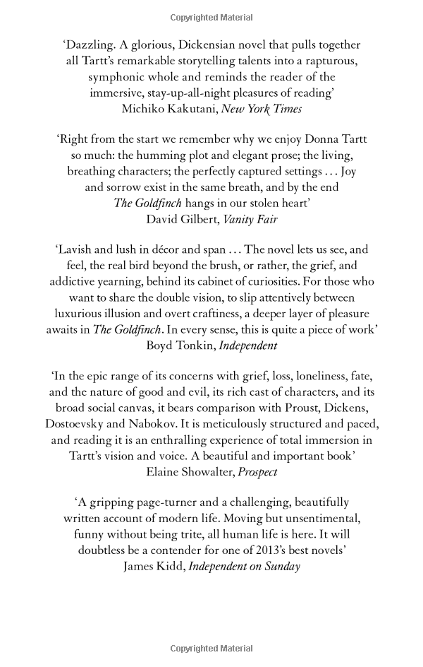The Goldfinch: A Novel (Pulitzer Prize for Fiction) by Donna Tartt