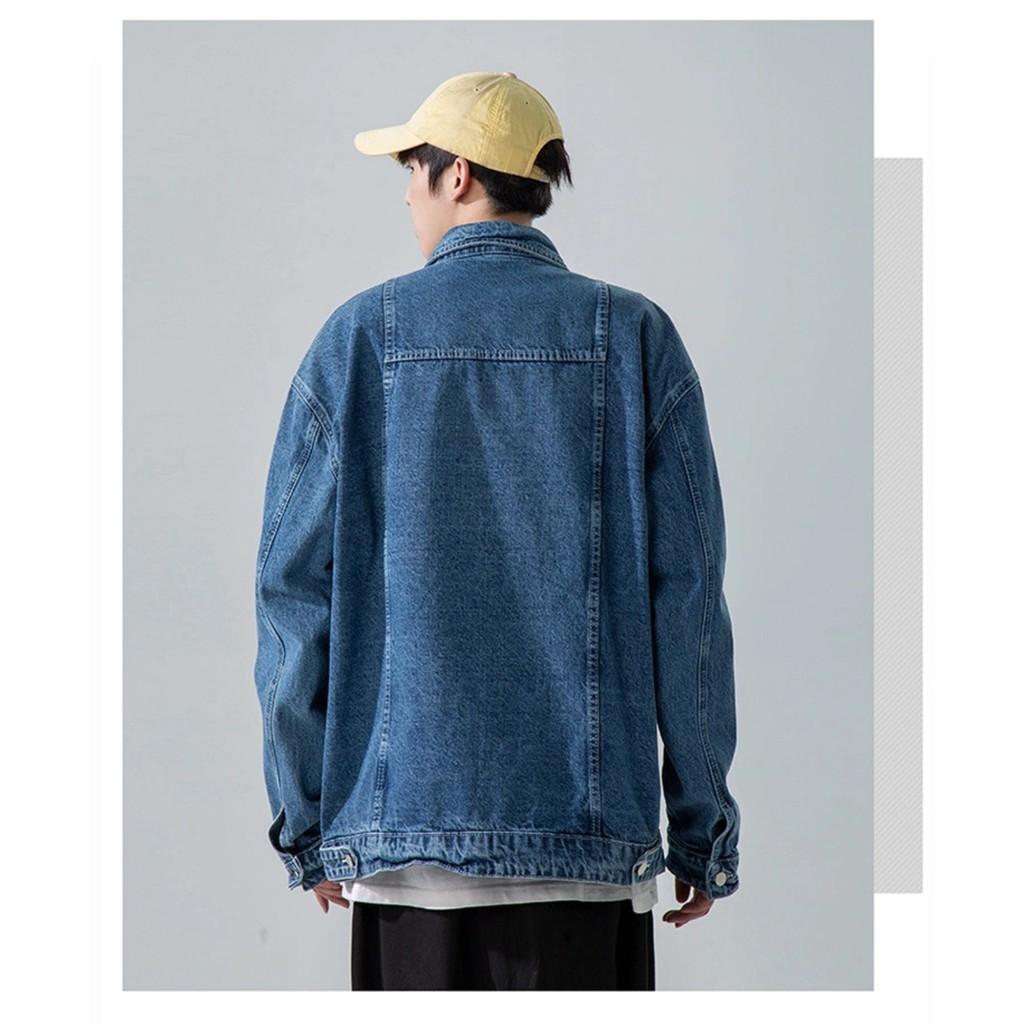 Áo khoác bò jeans nam phong cách ullzang