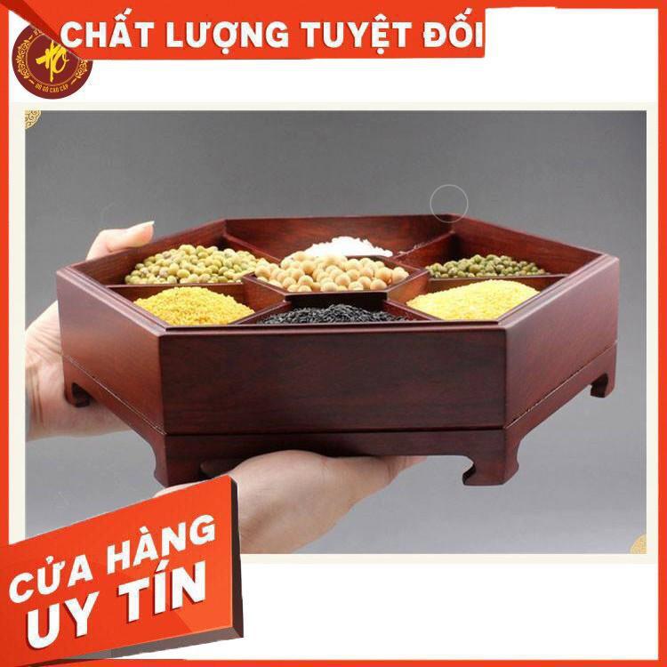 Hộp bánh kẹo Tết nắp kính hoa văn sang trọng - BẢO HÀNH 1 ĐỔI 1