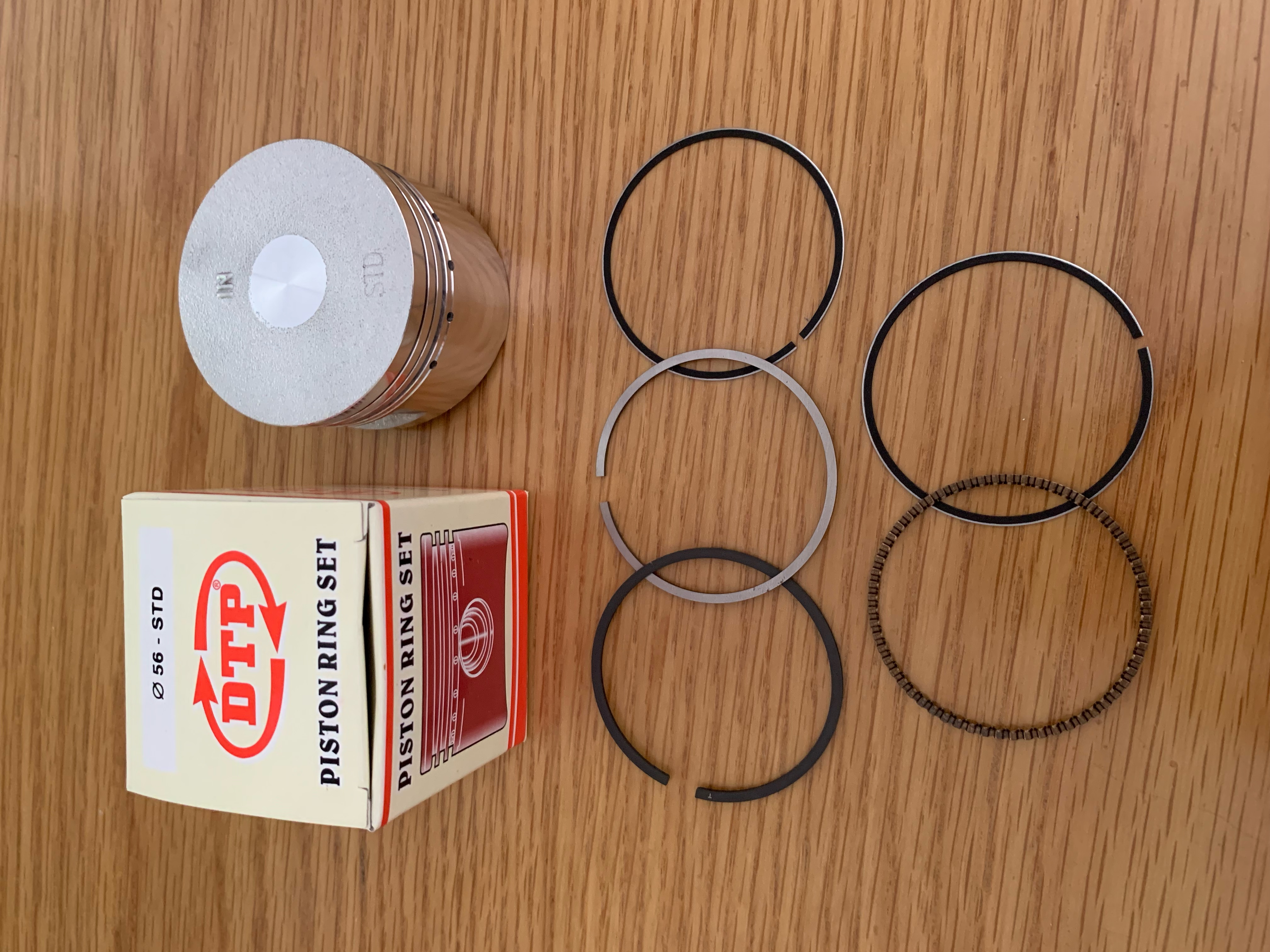 Piston bạc dành cho xe độ 56 li Ắc 13