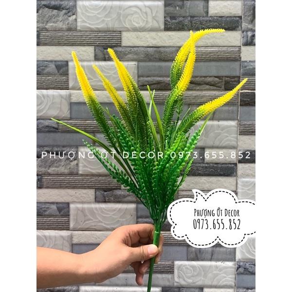 Cành điểm đuôi chồn nhựa cao 25cm - Cây hoa giả trang trí