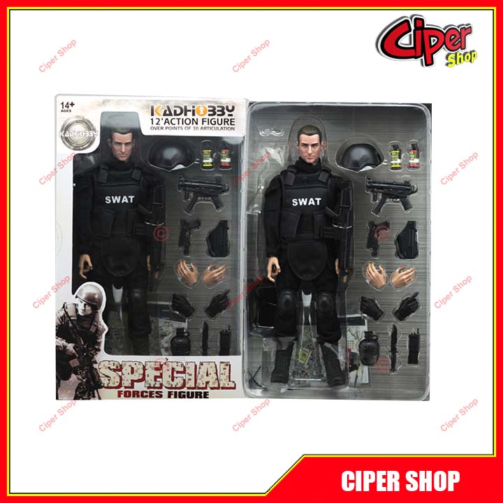 Mô hình lính 1:6 30cm NB06 SWAT - Action Figure