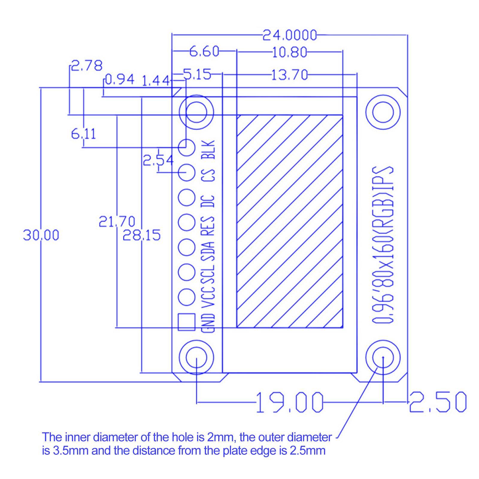 LCD Screen Display 0.96inch ST7735 Drive LCD Module Accessories Premium