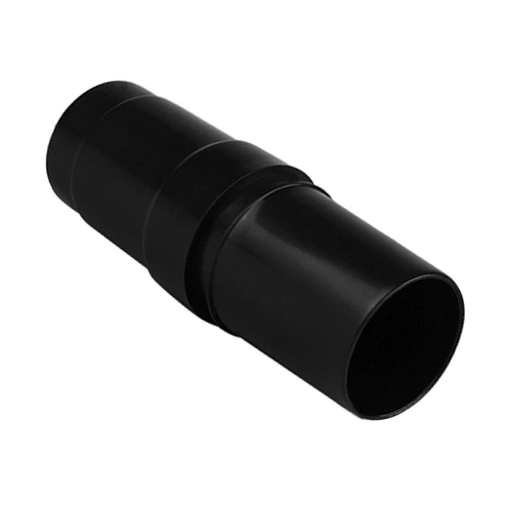 2pc Vacuum Cleaner Brush Nozzle Hose Connector Adapter 32mm Inner Dia. Black