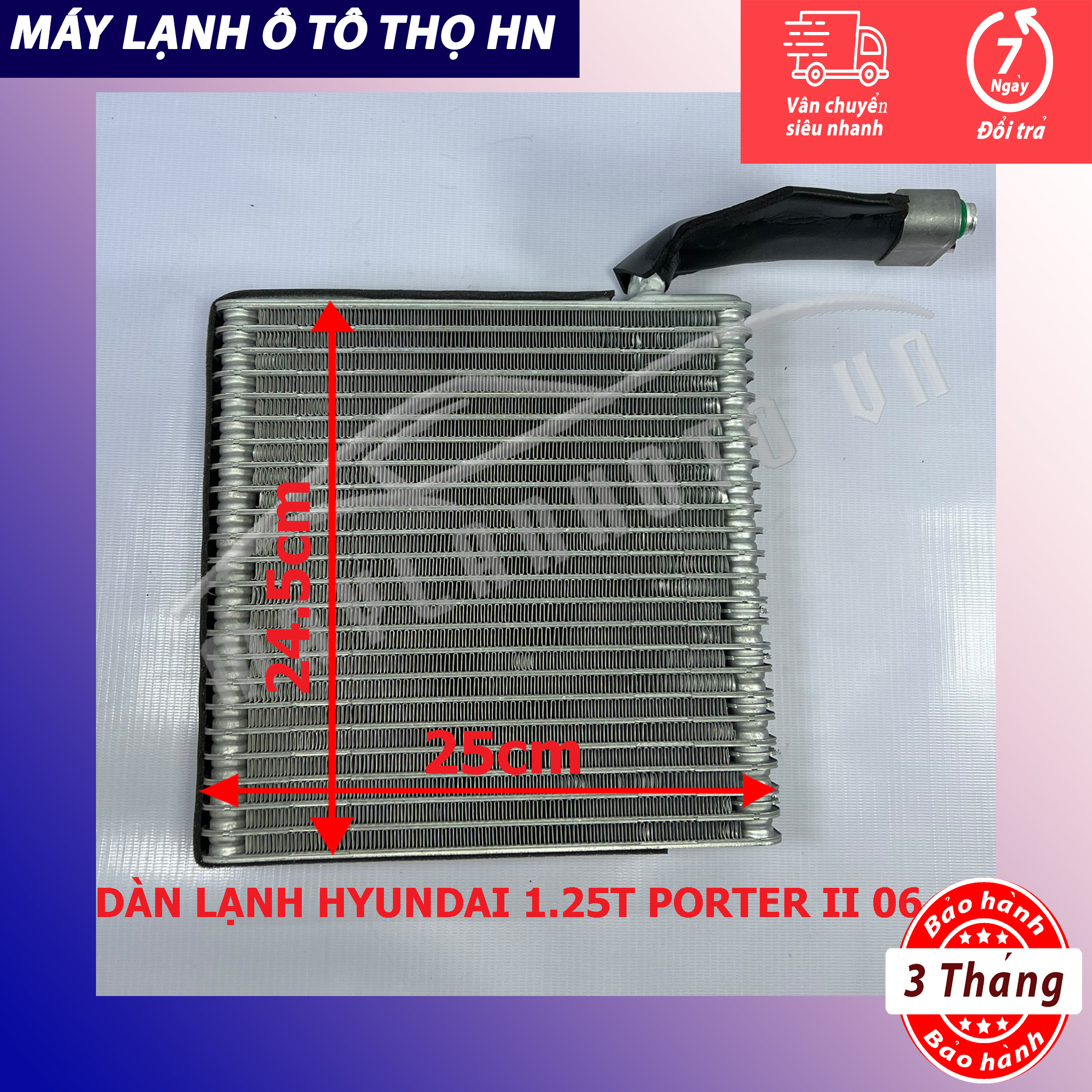 Dàn lạnh Hyundai Porter 2 1,25 tấn 2006 2007 2008 2009 2010 2011 2012 2013 2014 hàng xịn Hàn Quốc 06 07 08 09 10 11 12 13 14