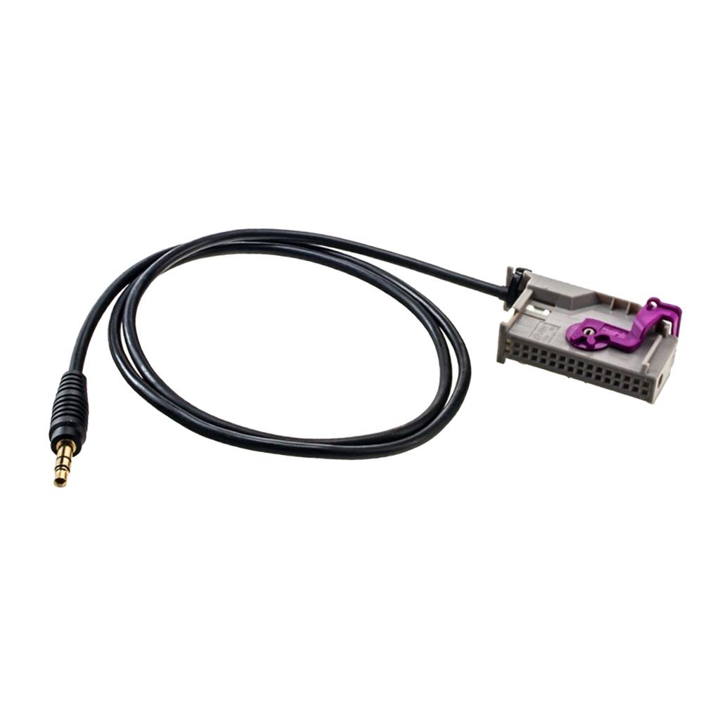 Car Aux-in RNS-E Navigation 3.5mm Jack Audio Cable 32-Pin For Audi A3 A4 A6 A8
