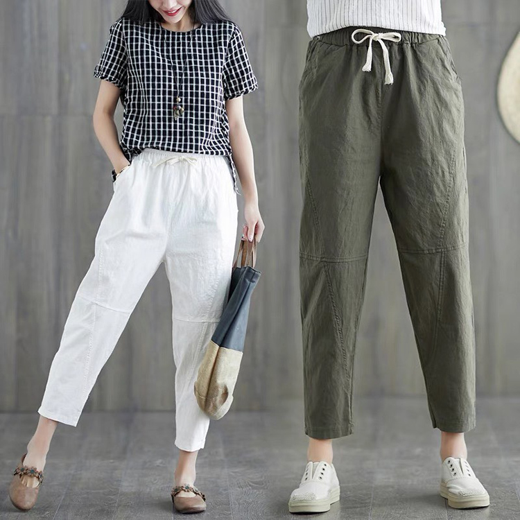 Quần baggy harem Linen nữ ArcticHunter, thời trang thương hiệu chính hãng