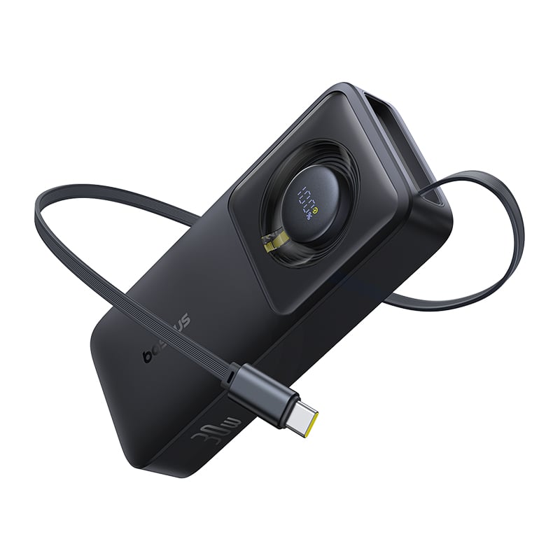 Pin Dự Phòng Tích Hợp Cáp Sạc Dây Rút Gọn Baseus Free2Pull 10000mAh 30W - Hàng chính hãng