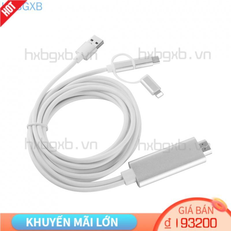 Cáp Chuyển Đổi 3 Đầu Từ Micro Type-C Sang Hd Chuyên Dụng Chất Lượng Cao