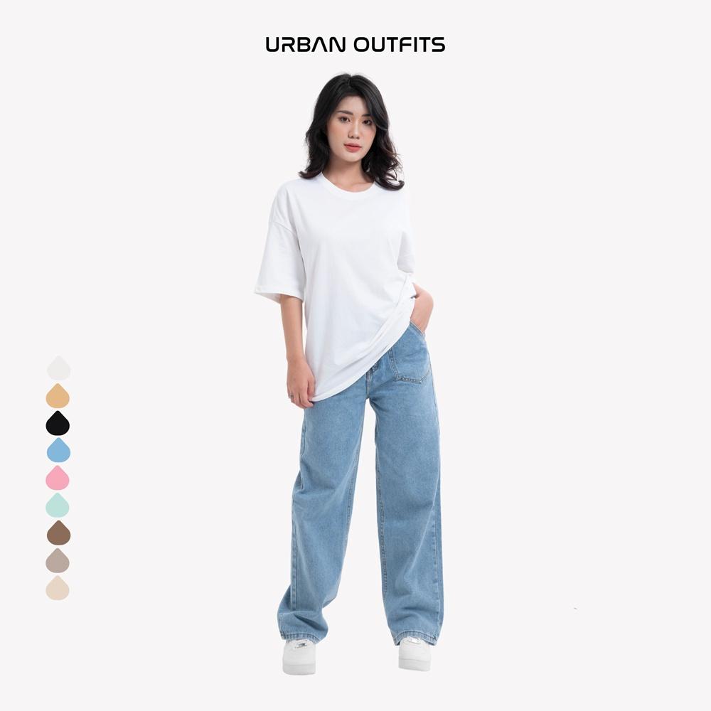 Áo Thun Nữ Tay Lỡ Form Rộng URBAN OUTFITS Local Brand Trơn Chất Vải Compact Cotton 250GSM dầy dặn nhiều màu ATO100