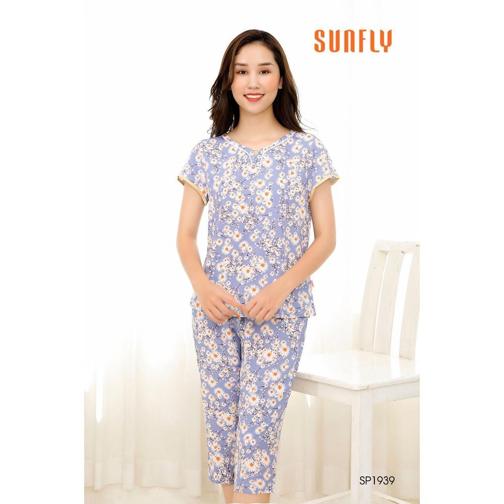 SP1939 BỘ MẶC NHÀ LANH ÁO CỘC QUẦN NGỐ