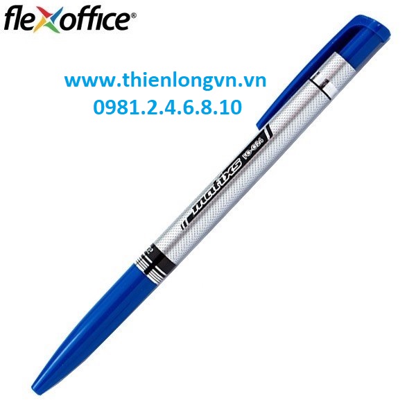 Combo 5 cây bút bi Flexoffice - FO024 mực xanh