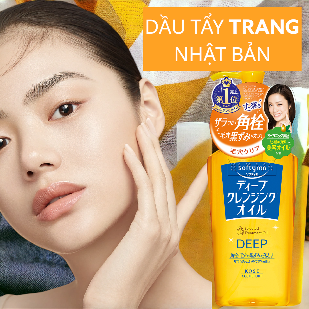 Dầu Tẩy Trang Làm Sạch Sâu Kosé Softymo Deep Cleansing Oil NC (230mL)