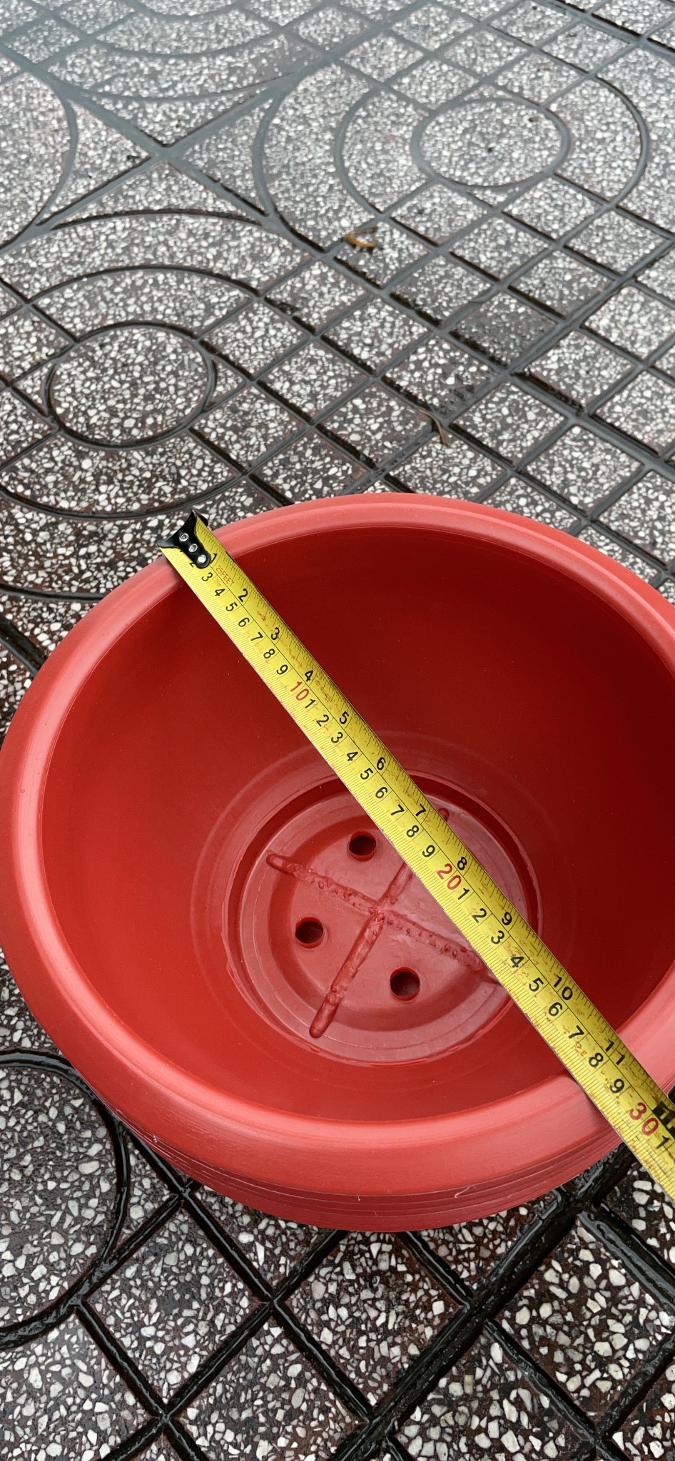 Bộ 10 cái Chậu Truyền thống đỏ 30cm lọt lòng 26 cm