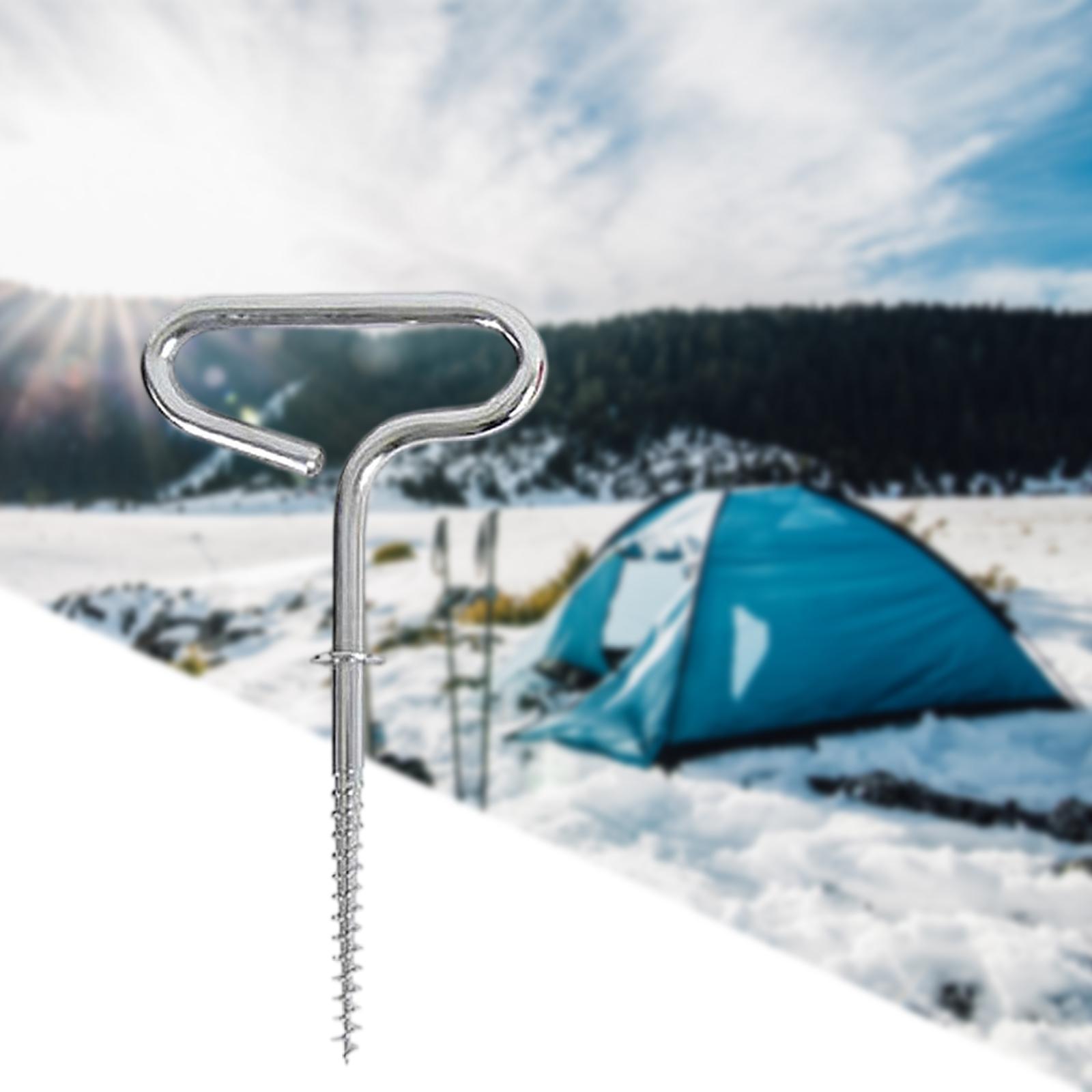 Ice Fishing Tent Nail for Outdoor Camping, Tent Threaded Pegs, Ice Fishing Shelter Stake Nails