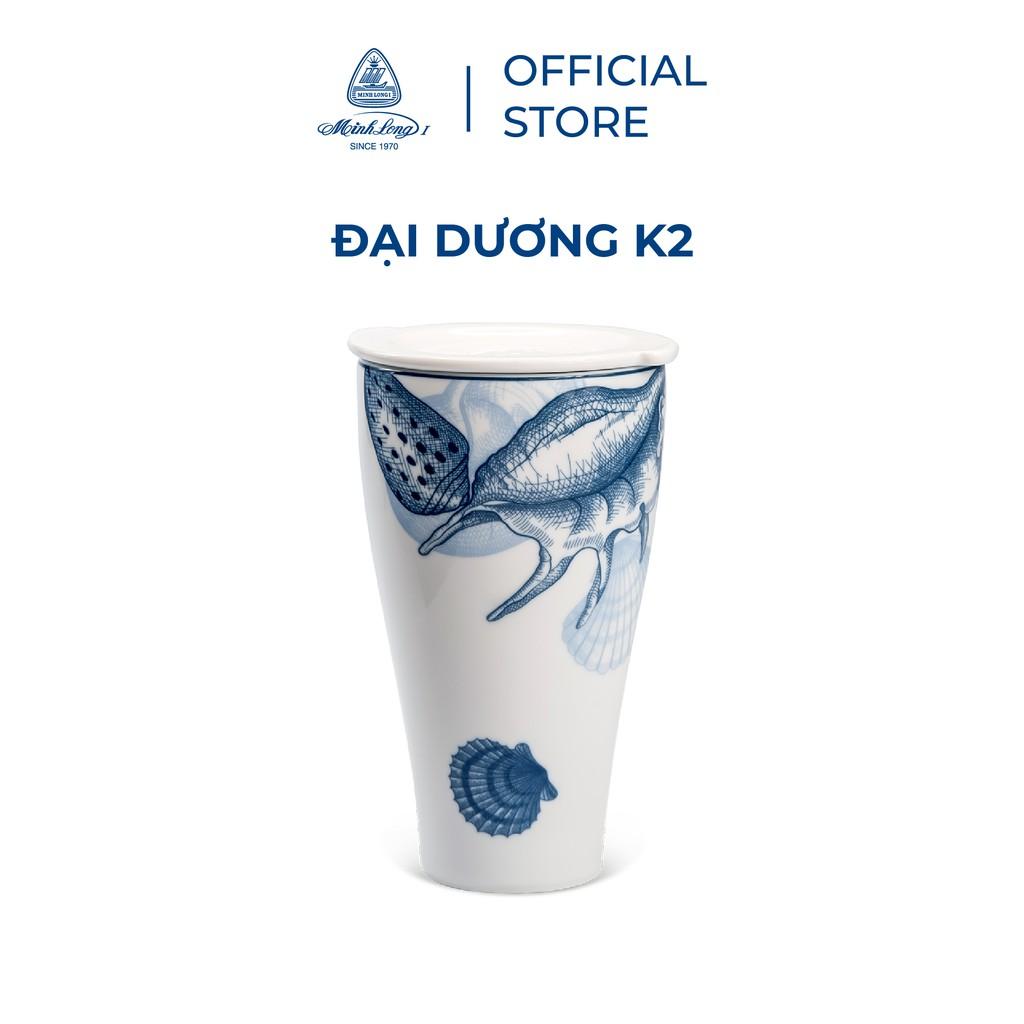 Ly Sứ Dưỡng Sinh Minh Long 480ml - Kiểu 2 - Đại Dương