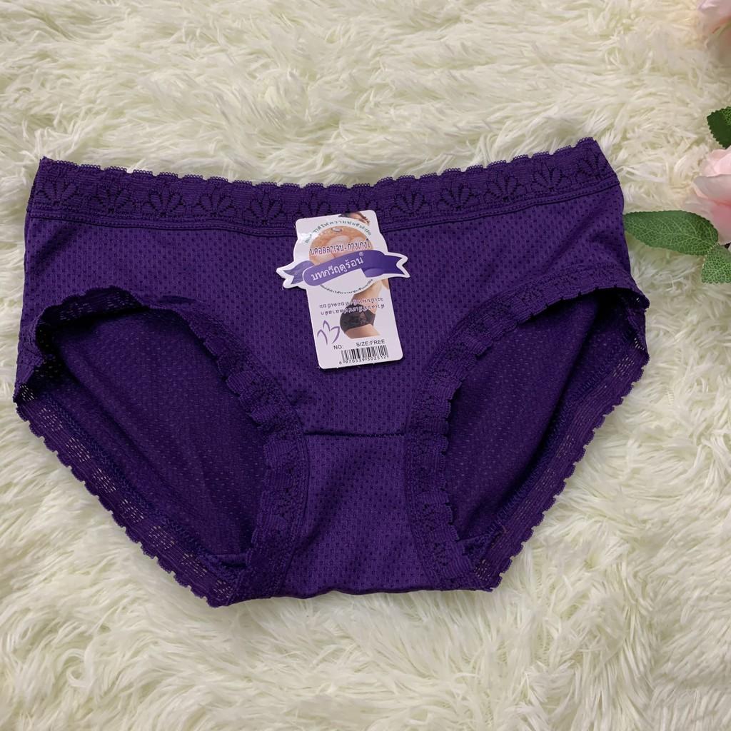 Quần lót nữ thông hơi pha ren cạp cao siêu xinh QL5885, ảnh thật phía sau các bạn nhé