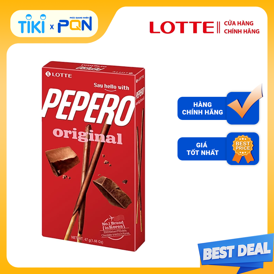 Bánh que Lotte Pepero vị Sô cô la  Original