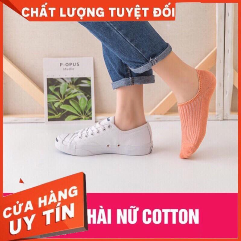 1 Đôi Tất Hài Cotton Gân Nữ Loại Đẹp