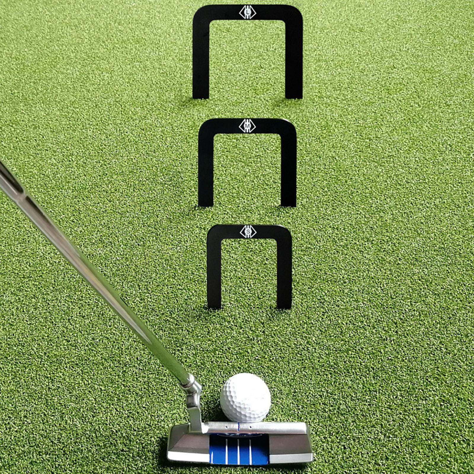 3Pcs Golf Putting Gates Target Golf Training Aid Precision Practice Supplies