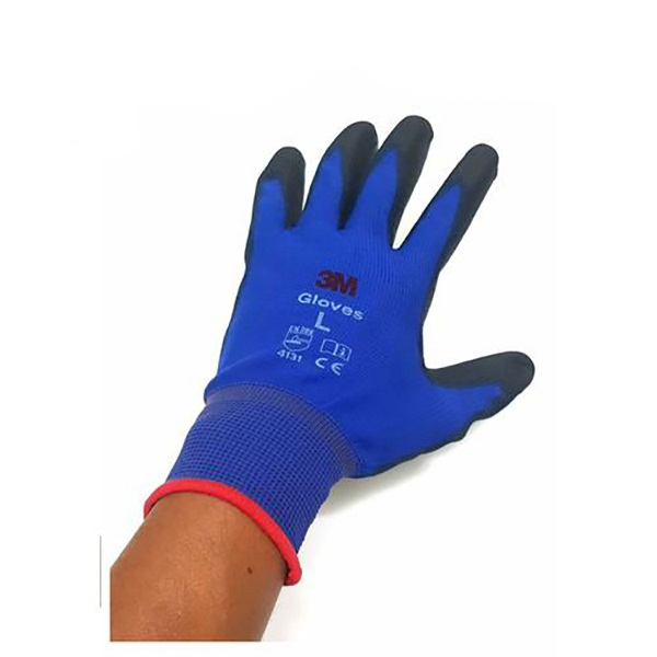 Sét 5 đôi găng tay bảo vệ tay 3M cực tốt, chống cắt 1, màu xanh đen, size L