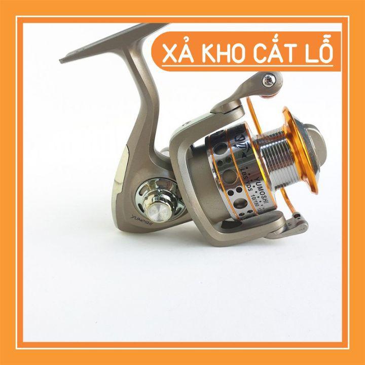 Máy Câu Cá Yomoshi LC Kim Loại 3000-7000 (TẶNG CƯỚC SHIMANO 100M CACBON ) MÁY CÂU CÁ MÁY ĐỨNG YOMOSHI