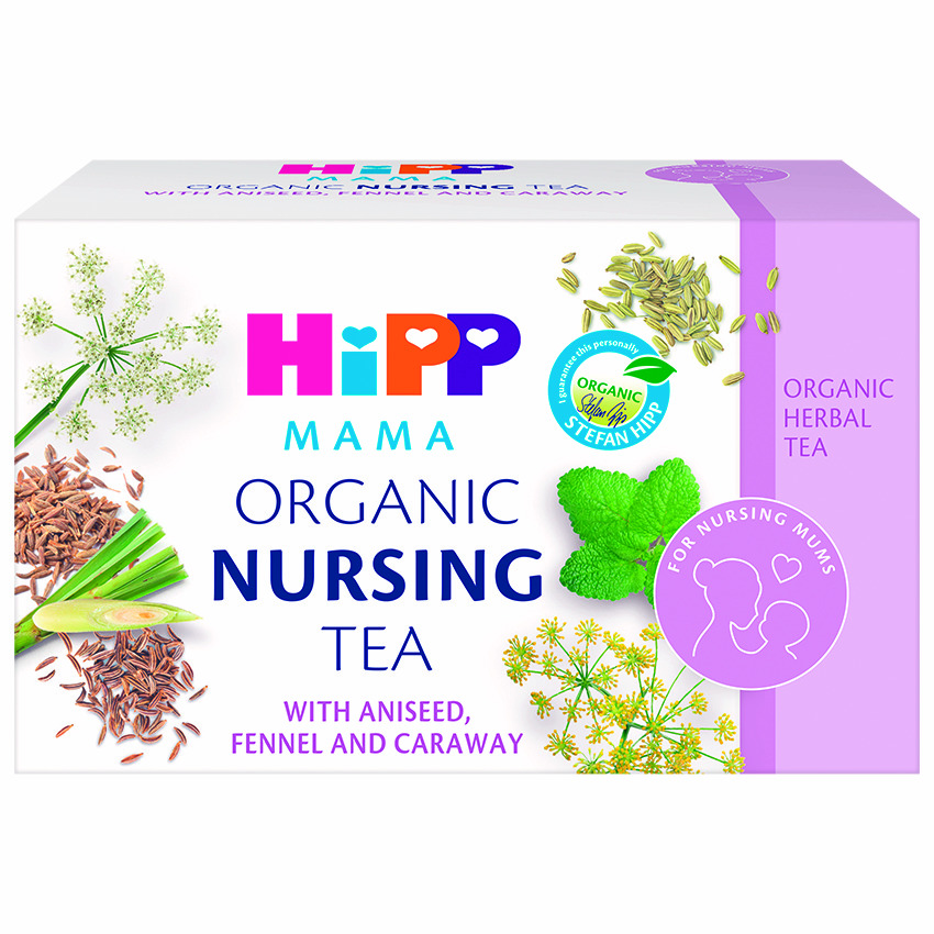 Trà thảo mộc hữu cơ HiPP Mama dành cho mẹ cho con bú - giúp bồi bổ cơ thể, giải khát và lợi sữa
