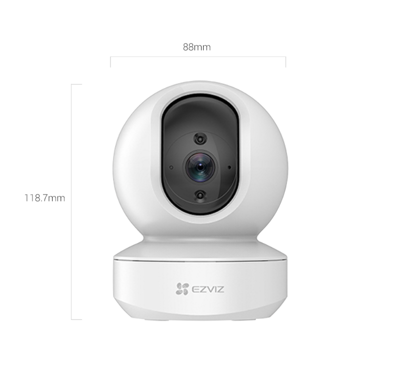 Camera Wifi trong nhà Ezviz TY1 - Phát hiện chuyển động, đàm thoại 2 chiều, có hồng ngoại ban đêm, tầm nhìn ban đêm thông minh 10 mét, độ phân giải 980P/1080P, chuẩn nén H624 - Hàng chính hãng