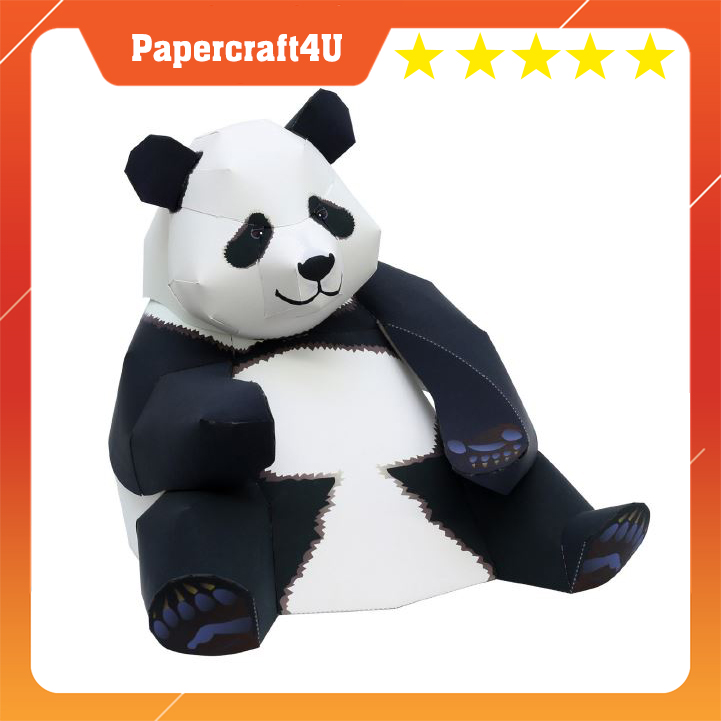 Mô hình giấy 3D Động vật Cute Gấu Trúc - Giant Panda (Big)