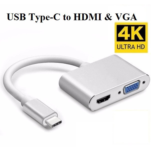 Cáp Chuyển Type-C ra HDMI và VGA - JL