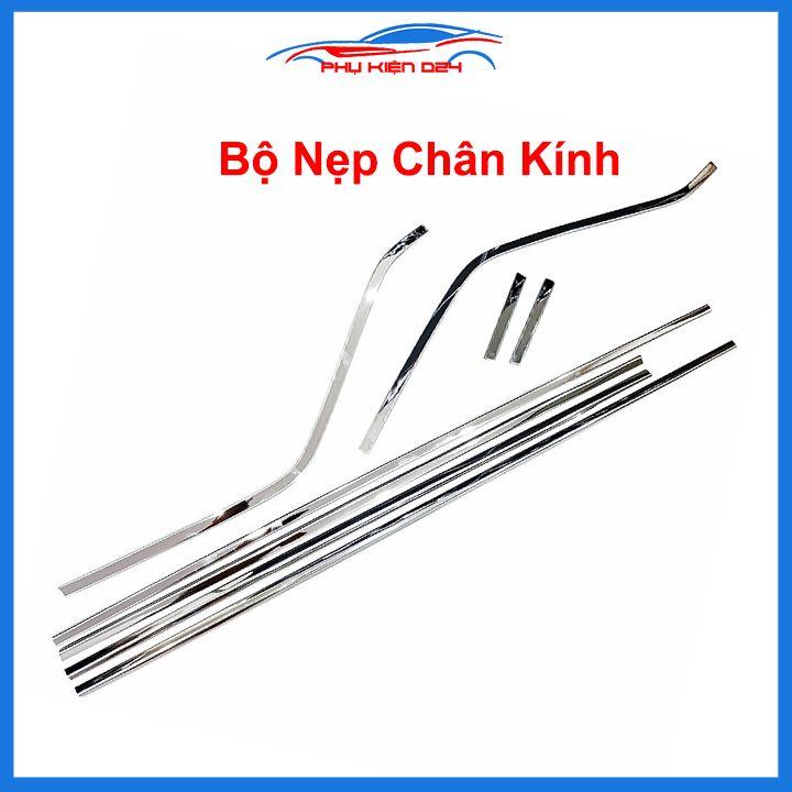 Bộ nẹp viền chân kính cong kính Suzuki XL7 2020 Inox sáng bóng chuẩn form xe