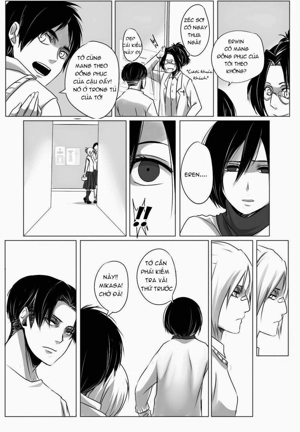 đại chiến titan - doujinshi về cuộc tình tay 4 chapter 5 6