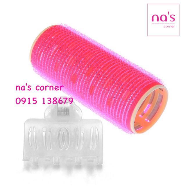 Lô cuốn tóc tự dính dài 10.5cm cao cấp kèm kẹp giữ cố định Hàn quốc quấn tóc to dài uốn mái cỡ lớn